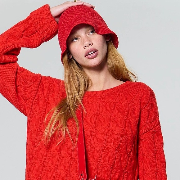 J.Crew Cotton Cable-Knit Side-Slit Crewneck Sweater Size L-XL - Picture 5 of 16